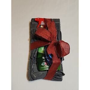 Palmolive Gift Set Dish Towels Hand Towel Palmolive Spray Away & Palmolive Gray